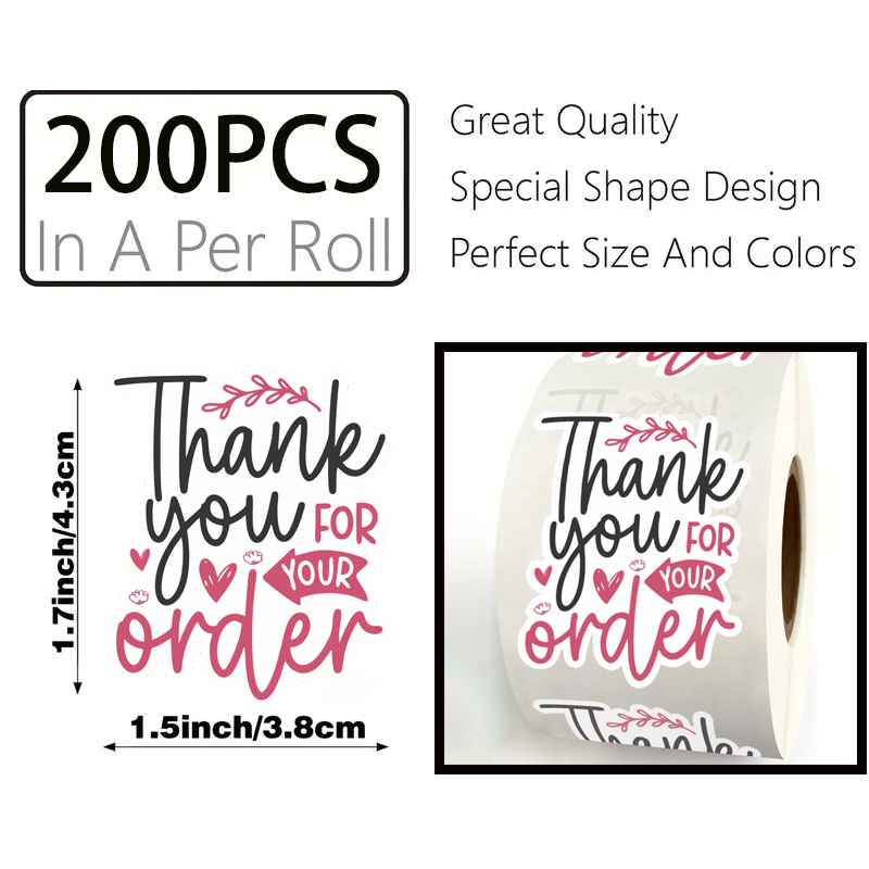 200 Adet/rulo Siparişiniz İçin - Sticker Label Roll incelemesi ve fiyatı