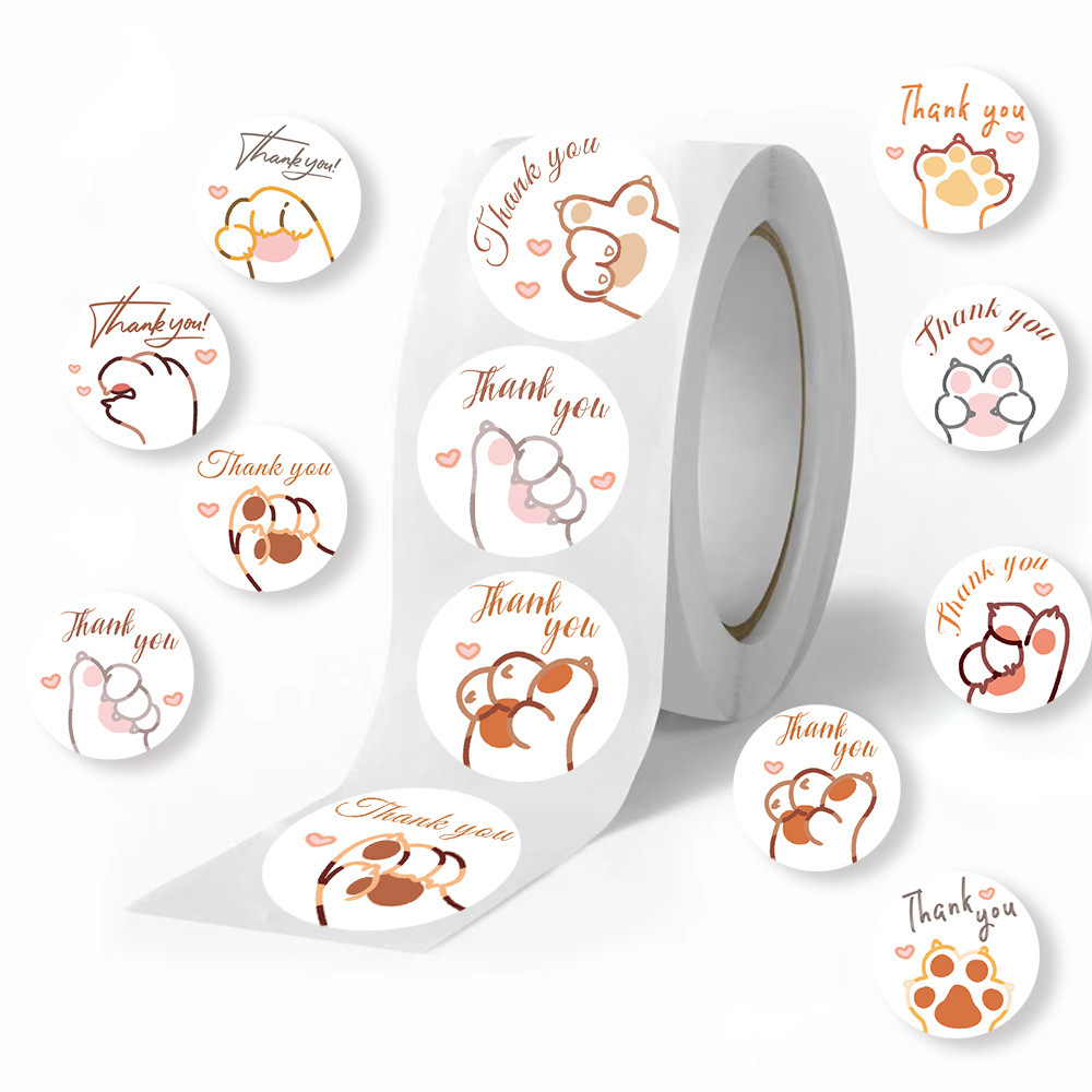 JCAC 500 adet/rulo Sevimli Kar - Sticker Label Roll incelemesi ve fiyatı